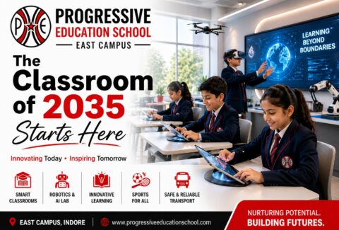 best school in indore of 2035 progressive ducation school east campus